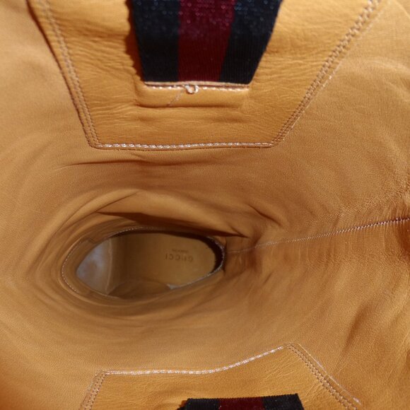 Gucci GUCCISSIMA 85th Anniversary Black Calf Leather Riding Boots Size 9.5C - Picture 12 of 16